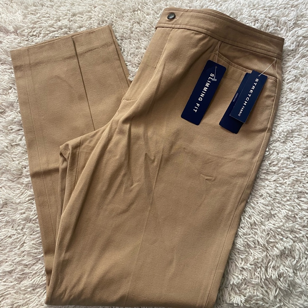 Chaps pants size 16 slimming fit stretch fabric